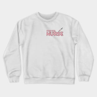 Dialysis Nurse Red Crewneck Sweatshirt